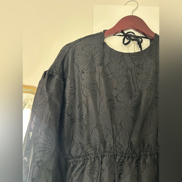 Kika Vargas x Target women’s black floral textured dress S - Picture 7 of 8